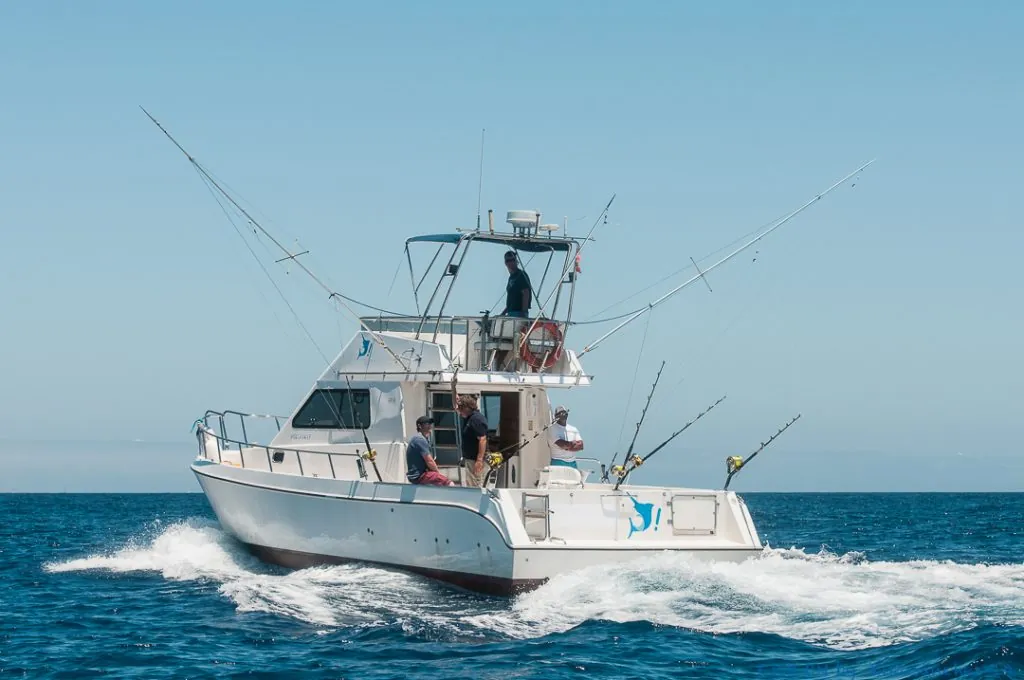 Fish On! heading out to the fishing grounds